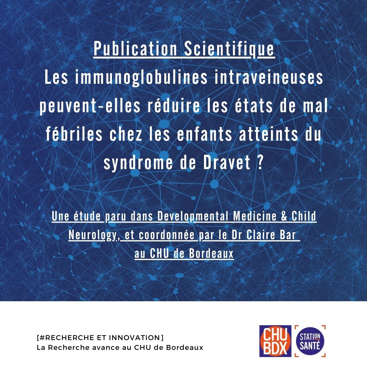 Publication Clair Bar Syndorme de Dravet